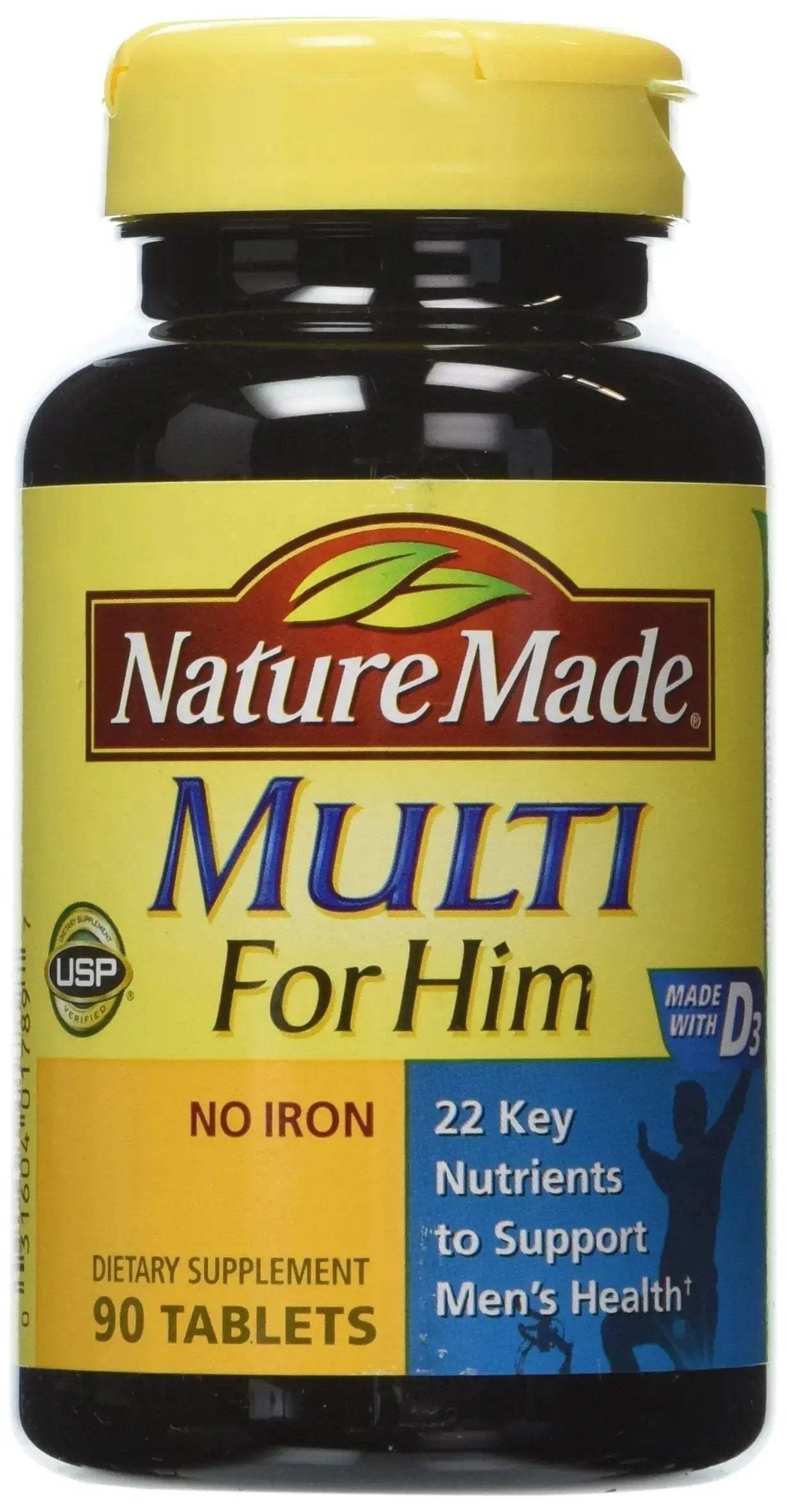 Nature Made Multivitamin For Him, Men's Multivitamin for Daily Nutritional Support, 90 Tablets (Pack of 3) Nature Made Au supplements