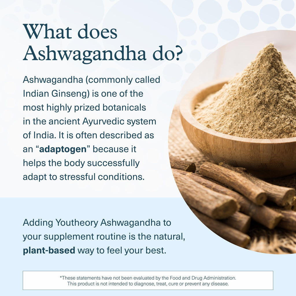 Youtheory Ashwagandha Liquid - with Organic KSM-66 Ashwagandha - Herbal Blend to Support Stress Relief & Energy Levels* - Helps Support Mood* - 1 oz Single Serve Packet, Pack of 12 Youtheory Au supplements