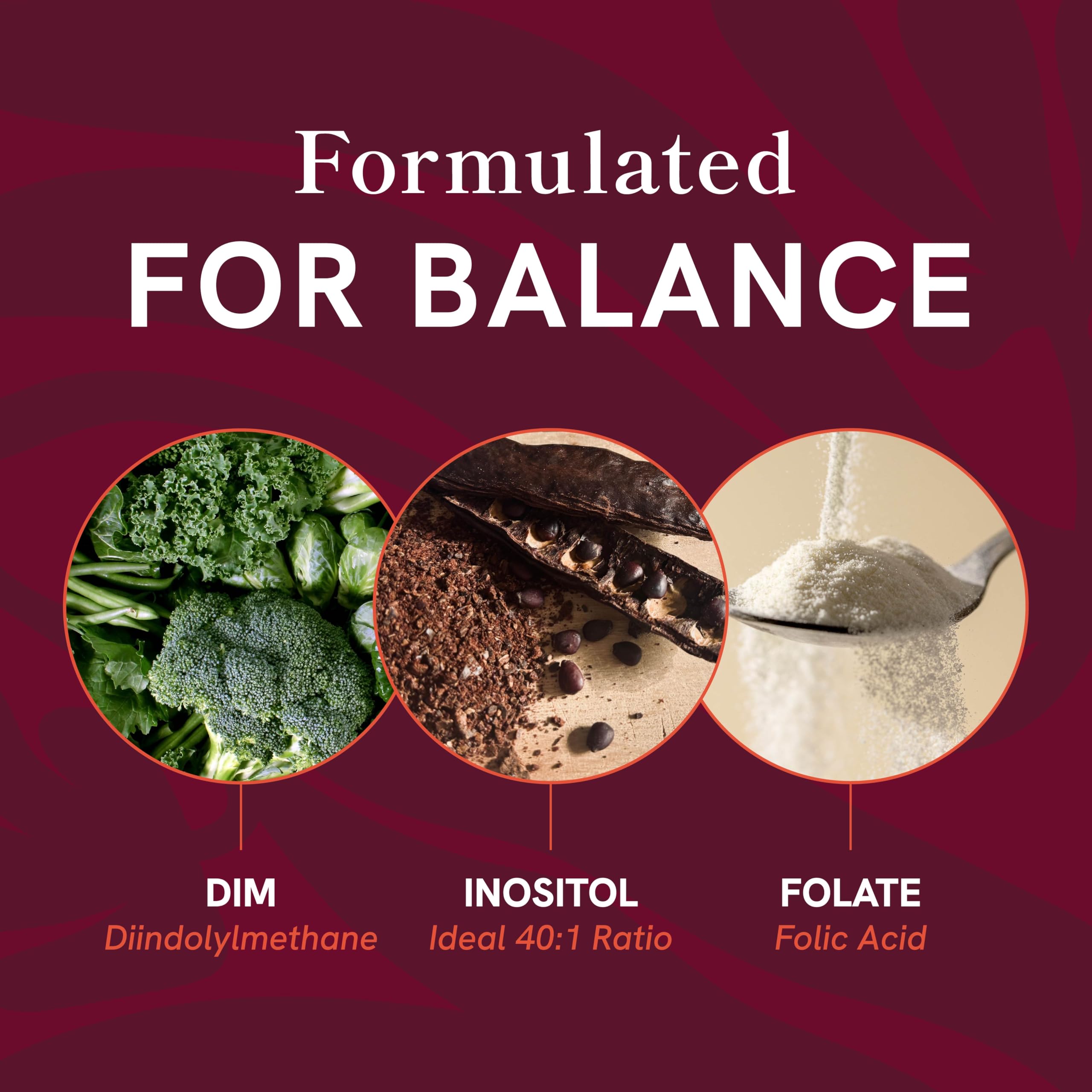 Ovarian Support for Hormone Balance for Women | Healthy Ovulation, Menstrual Cycle & Reproductive Health Support | DIM Supplement with Myo-Inositol & D-Chiro Inositol & Folate Complex | 30 Day Supply SMNutrition Au supplements