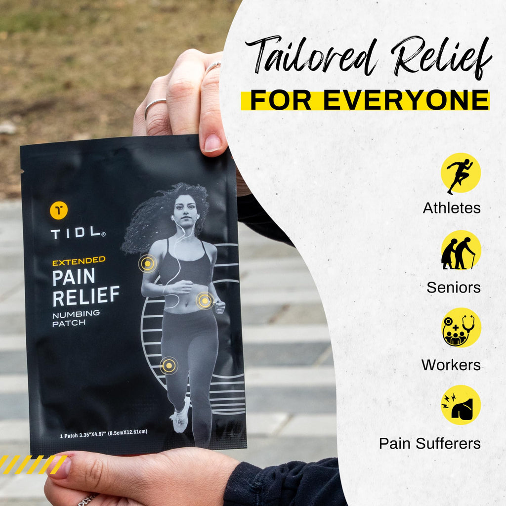 TIDL Recovery Patches, 20 Count, Maximum Strength for Targeted Back Pain, Joint & Muscle Pain Relief, Immediate Numbing & Soothing, Non-Stick Adhesive for Easy Application & Removal TIDL Au supplements