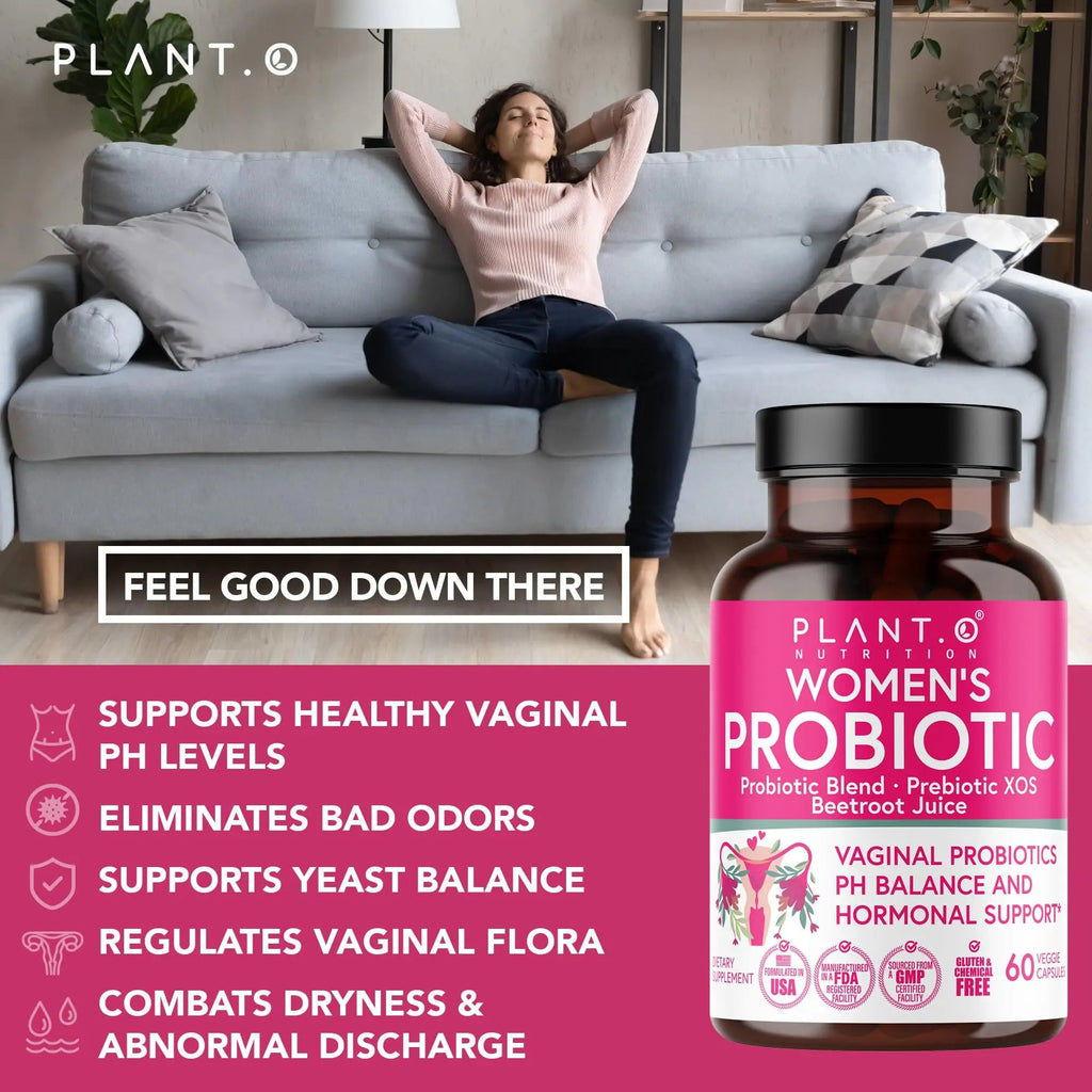 PLANT.O NUTRITION Vaginal Probiotics for Women with 4 Lactobacillus Strains Probiotic & Prebiotic Blend PLANT.O NUTRITION Au supplements