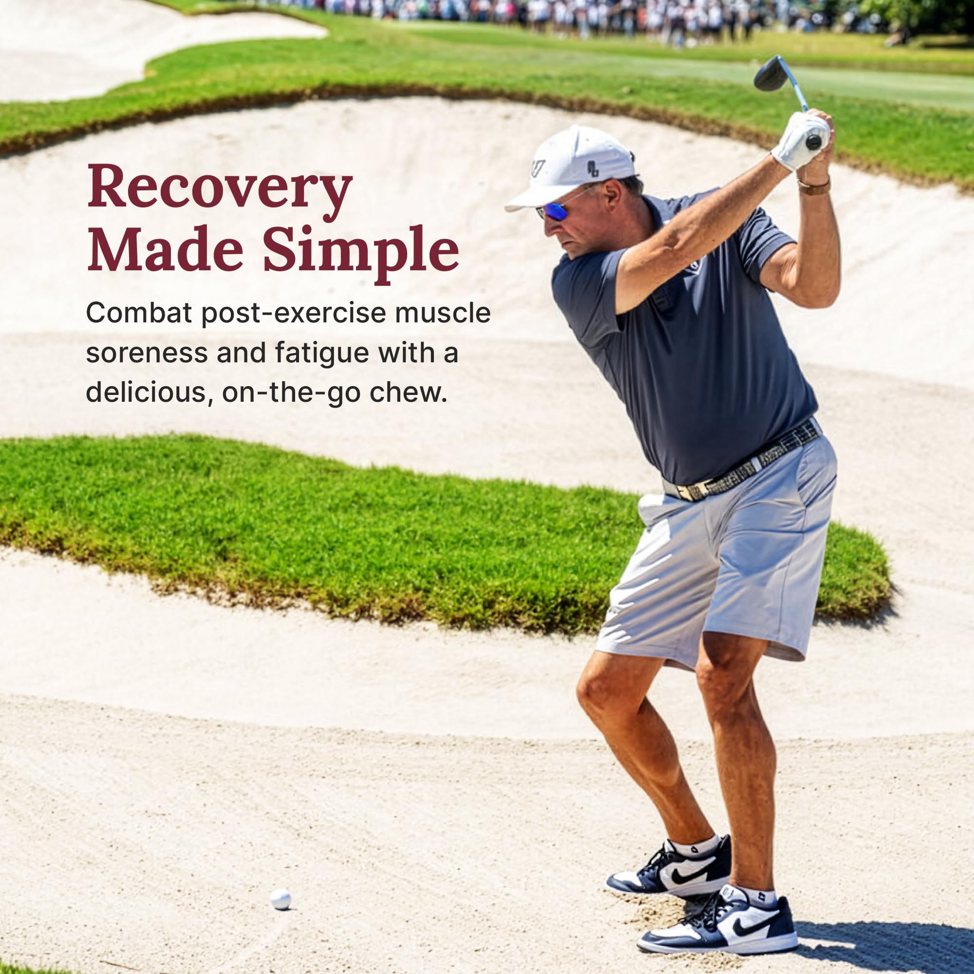 For Wellness Recovery Gummies Restore | Tart Cherry Energy Supplements with Electrolytes for Muscle Soreness, Post-Workout Performance & Recovery