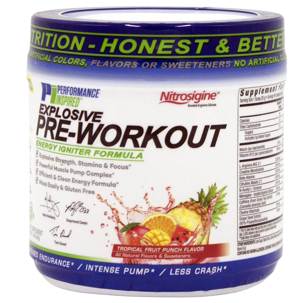 Performance Inspired Nutrition PreWorkout Powder - All Natural - G-Free & Vegan Formula PERFORMANCE INSPIRED Au supplements