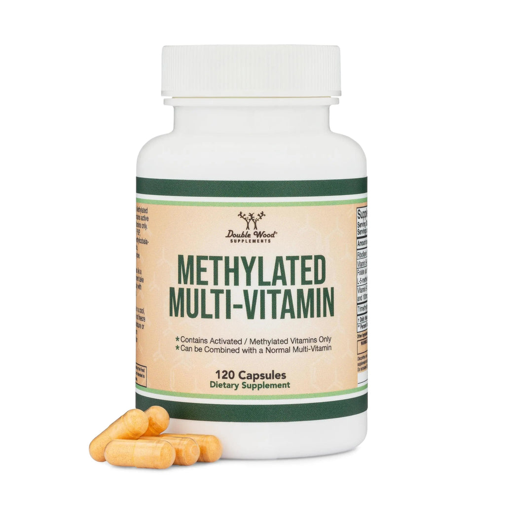 Methylated Multivitamin (Methylated and Activated Vitamins Only - Methylated B Complex with Trimethylglycine Double Wood Supplements Au supplements
