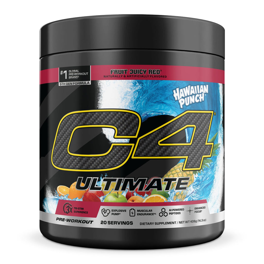 C4 Ultimate Pre Workout Powder - Sugar Free Preworkout Energy Supplement for Men & Women - 300mg Caffeine + TeaCrine + Dynamine + Creatine