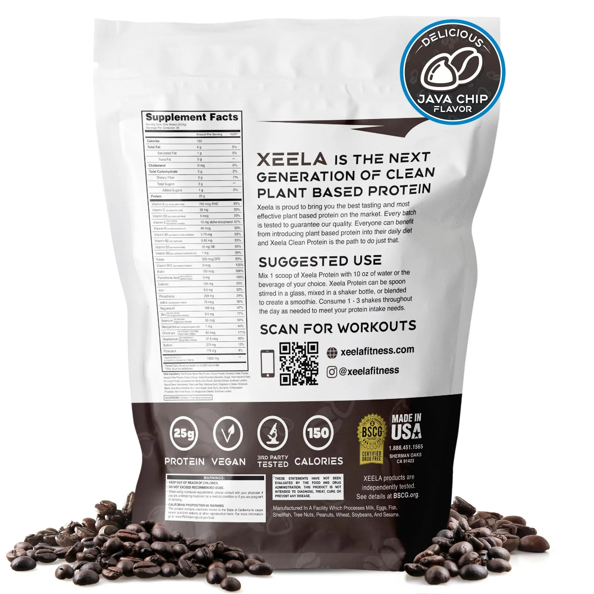 XEELA Plant Based Vegan Protein Powder - Independently Tested - 25g High Protein XEELA Au supplements