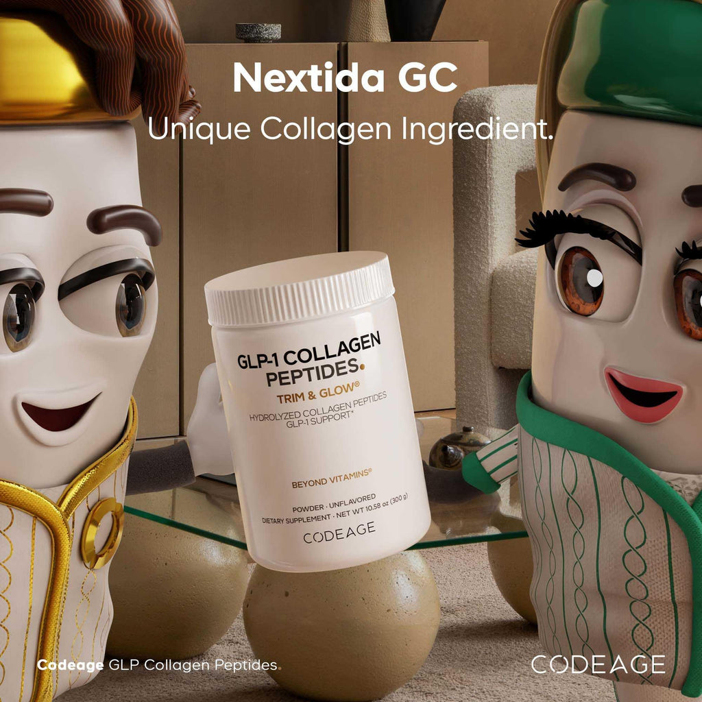 Codeage GLP-1 Collagen Powder Supplement - Nextida GC Collagen Peptides - GLP 1 Support - Hydrolyzed, Grass-Fed, Type I & III, Unflavored - Non-GMO, Gluten-Free, Dairy-Free - 10.58 Oz Codeage Au supplements