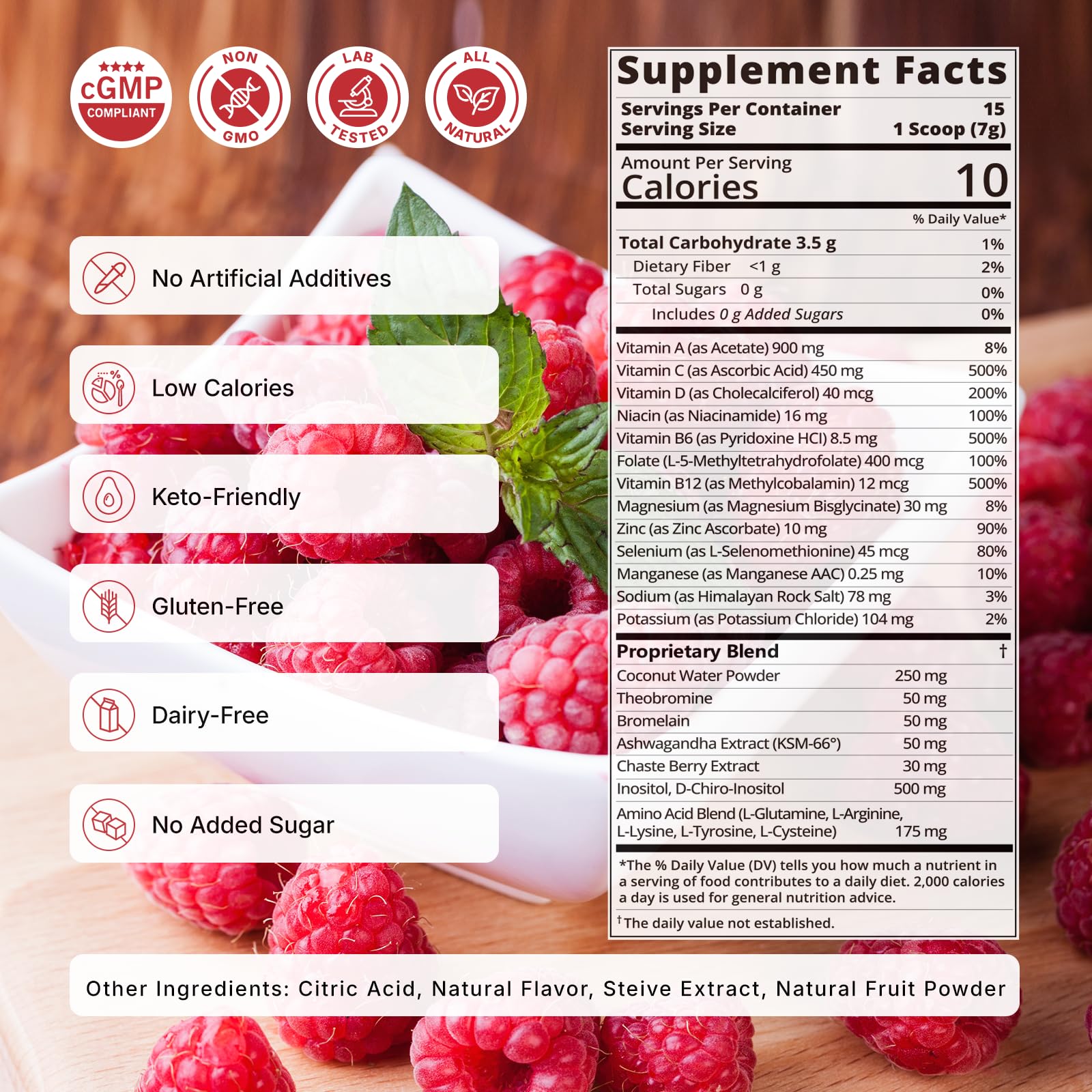 Veltracha Hormone Balance for Women, Myo & D-Chiro Inositol Powder with Folate & Amino Acid & Ashwagandha - Ovarian Support, Mood Regulation & PMS Relief, Raspberry Lemon, 15 Servings Veltracha Au supplements