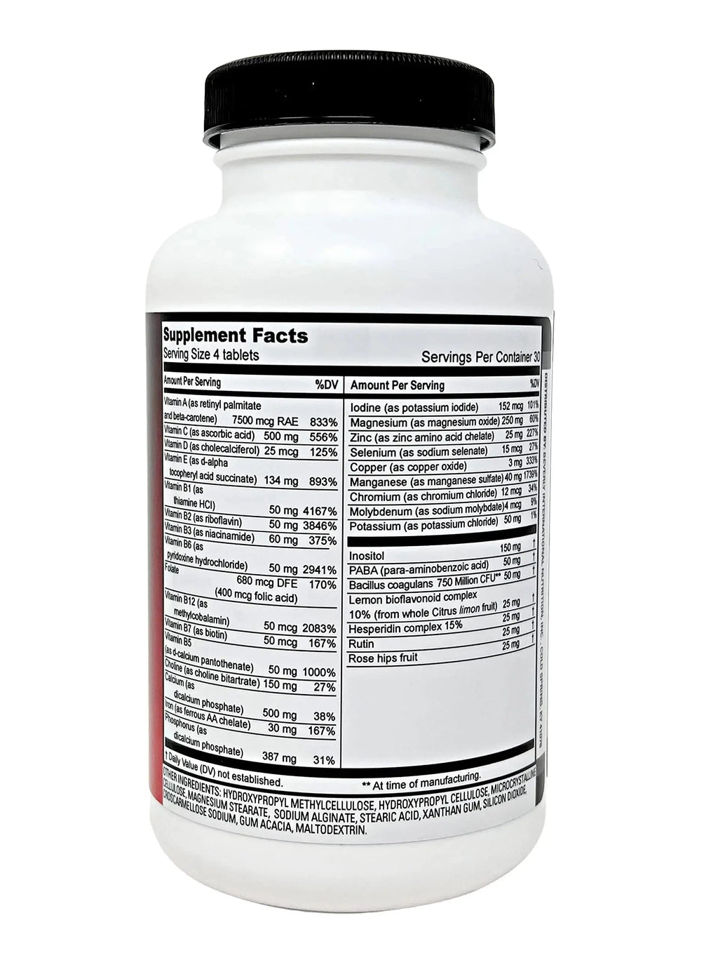 Beverly International Fit Tabs Daily Multi-Vitamin/Mineral with Iron Peptonate,120 Tablets. (30 Servings) Notice The Difference Beverly International Au supplements