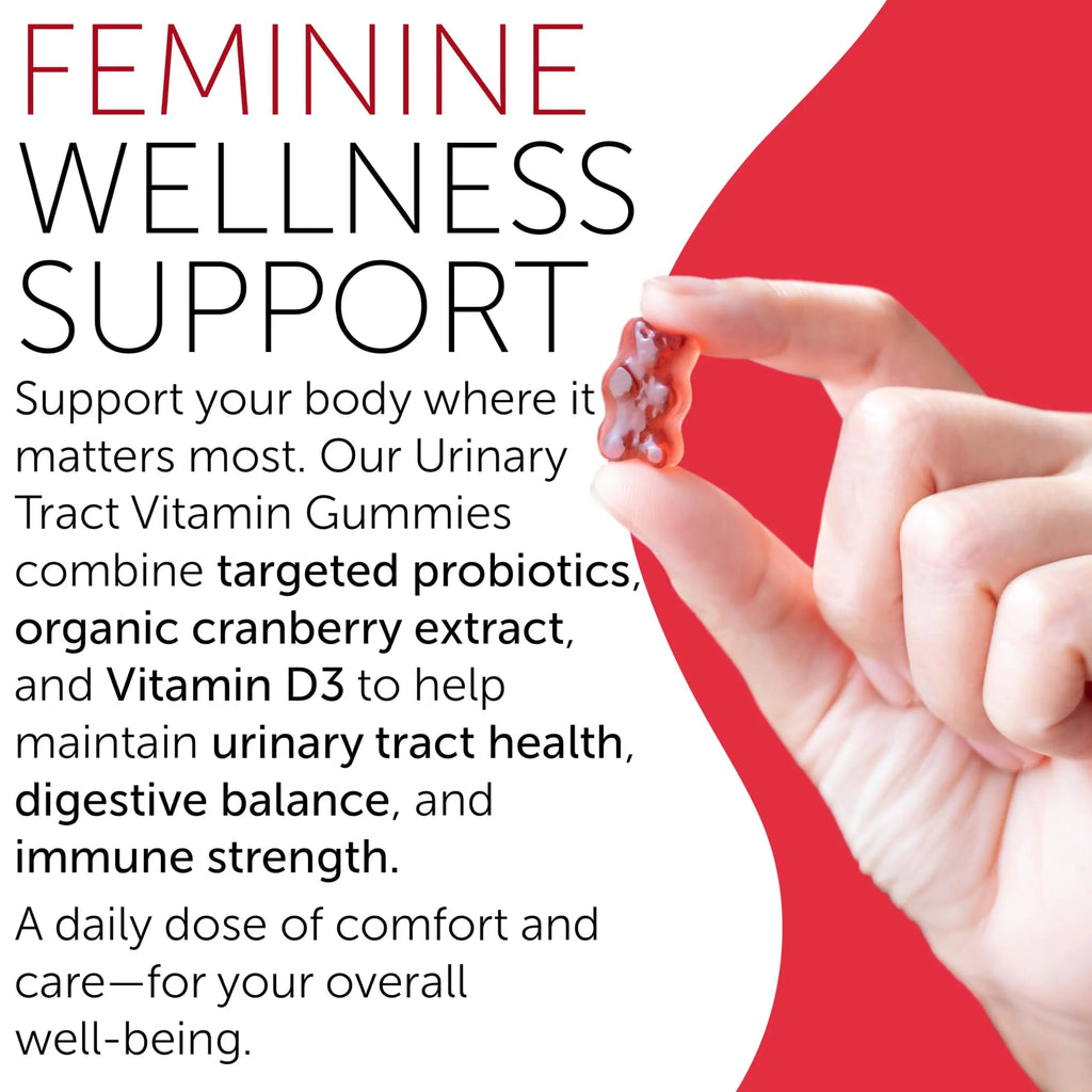Cranberry Gummies UTI Treatment for Women | Urinary Tract Support for Women | Daily UTI Defense with Cranberry & Probiotics | Promotes Urinary Comfort & Normal Frequency | 60 Gummies Terramed Just Think Comfort Au supplements