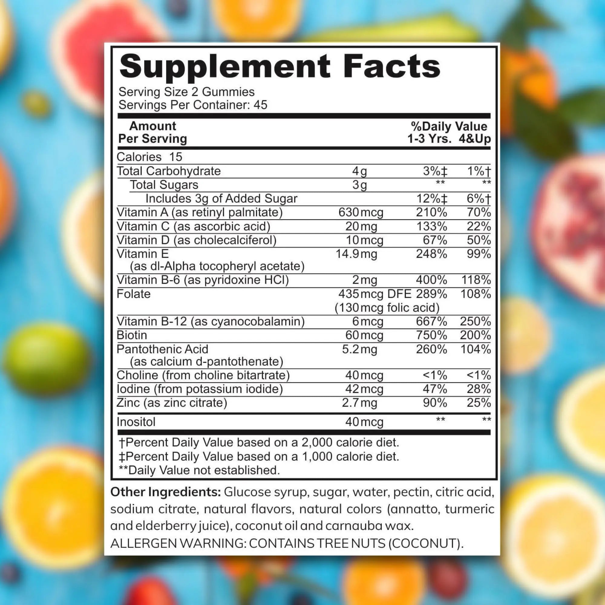 Zaytun Halal Vitamins for Kids Multivitamin Gummies, Naturally Sourced Vitamin A, C, D, E, B6, B12, Biotin - Vegetarian, No Gelatin Zaytun Vitamins Au supplements
