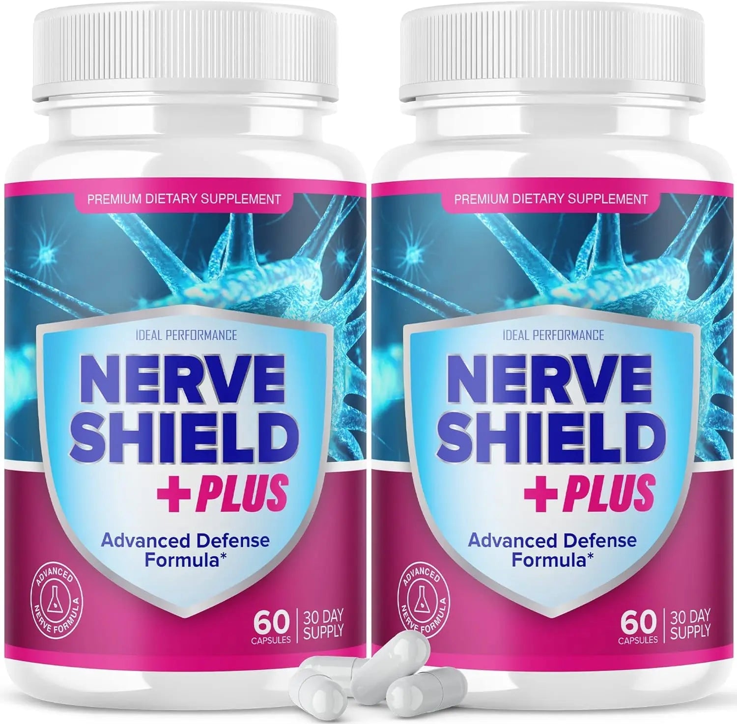 (2 Pack) Nerve Shield Plus Pills Original Supplement Advanced Nerve IDEAL PERFORMANCE Au supplements