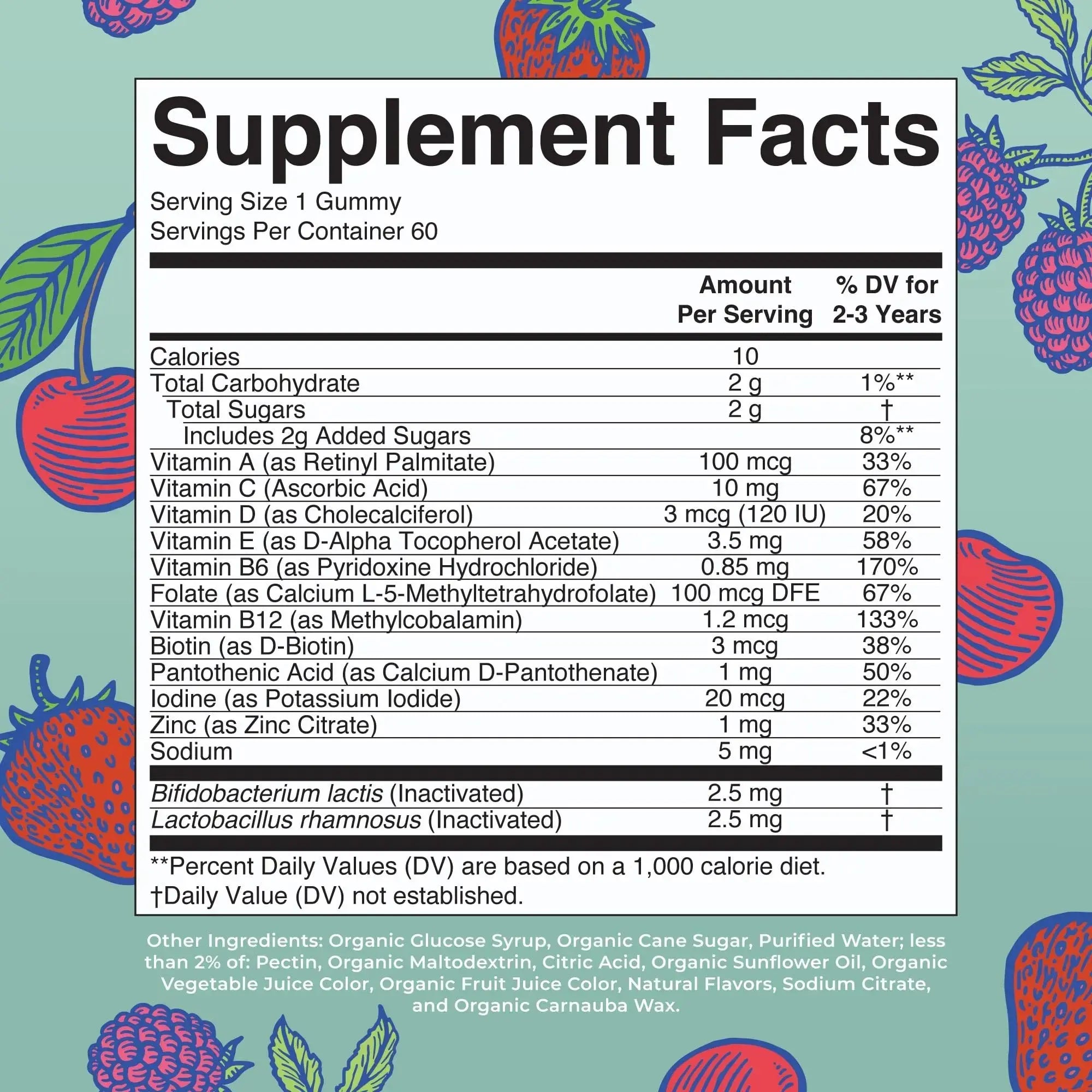 MaryRuth Organics Toddler Multivitamin Gummies + Postbiotics | USDA Organic | Vitamins for Kids Ages 2+ | Immune Support | Vitamin C | MaryRuth Organics Au supplements