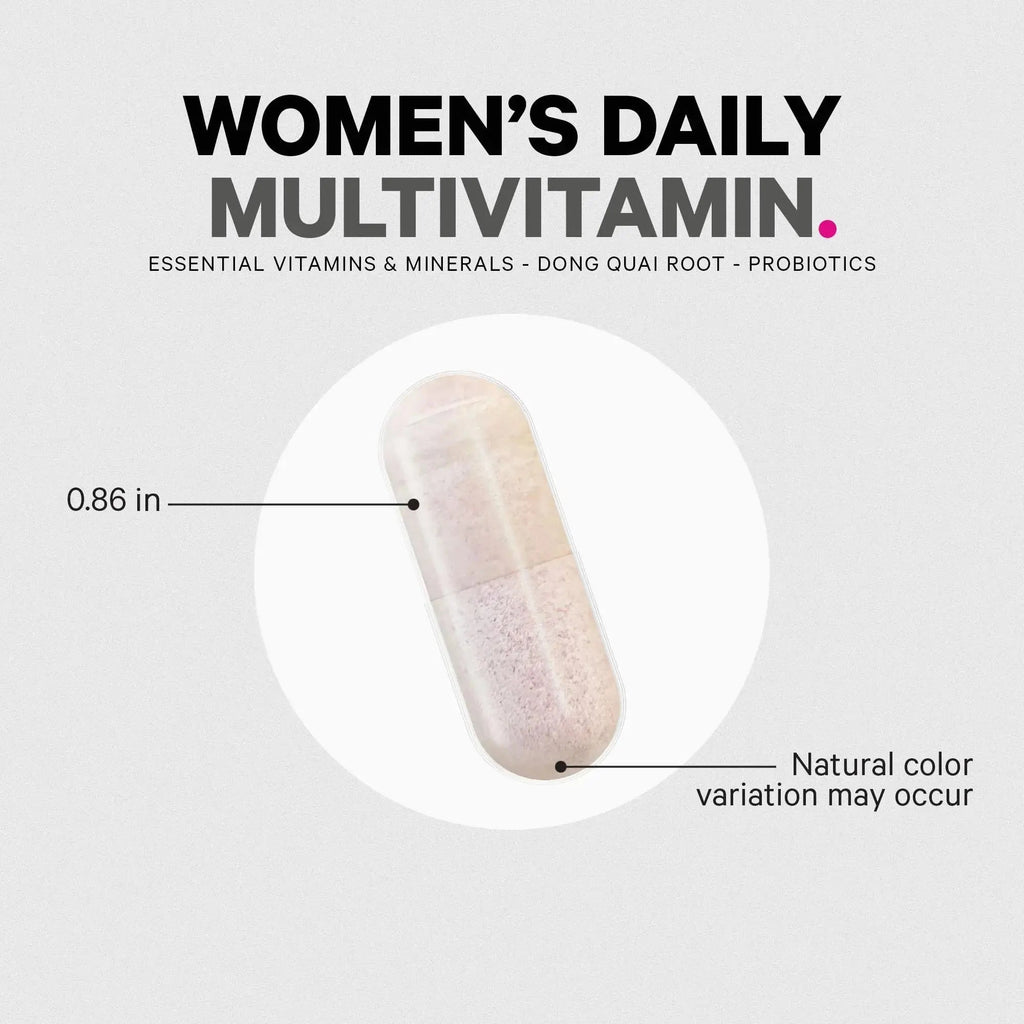Codeage Women’s Multivitamin - Vitamins A, C, D3, E, B6, B12, Folate, Calcium, Magnesium, Iron, Dong Quai, Probiotics - 1 Capsule Per Serving Codeage Au supplements