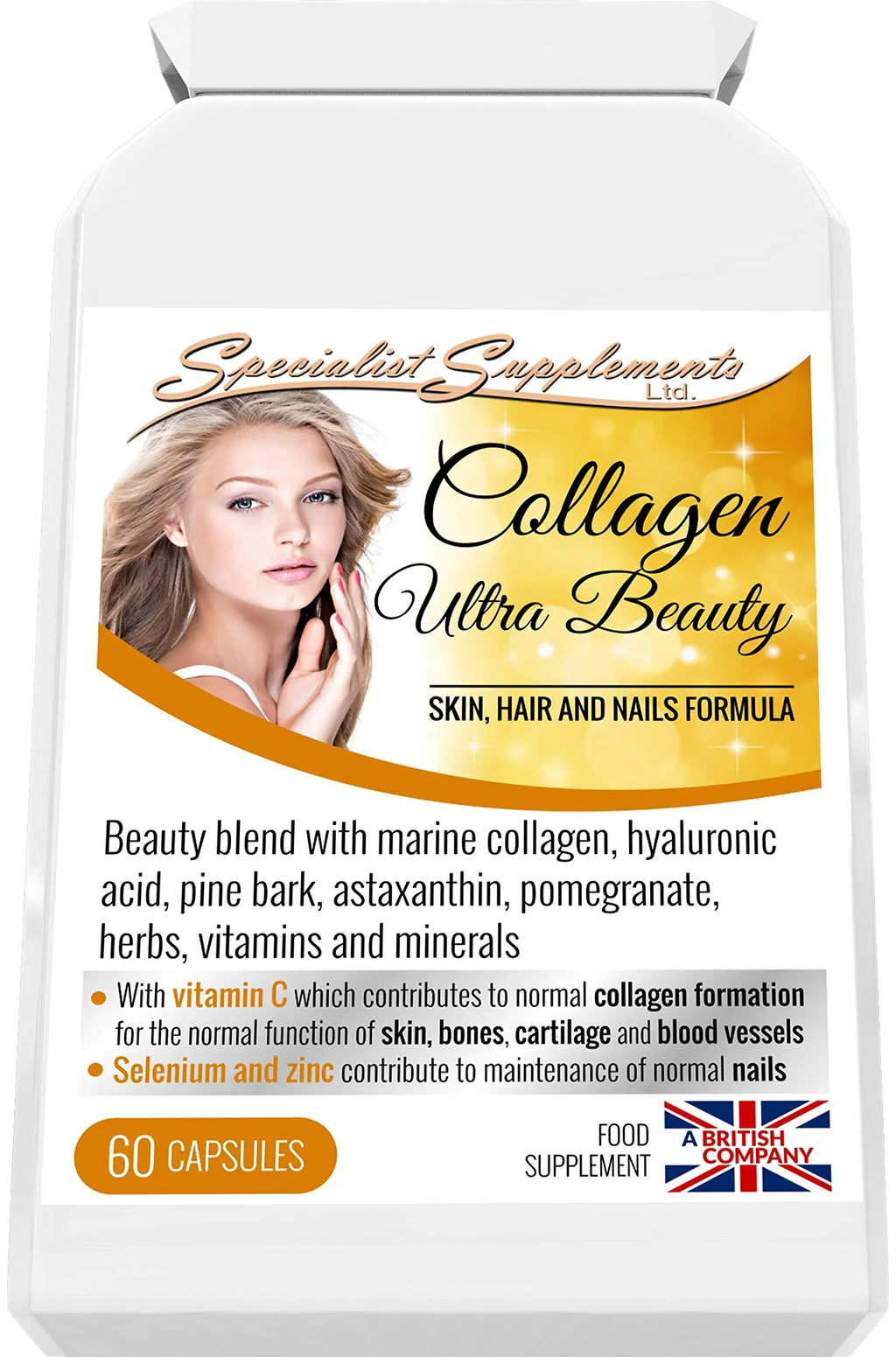 Specialist Supplements Collagen Ultra Beauty Marine Collagen, Hyaluronic Acid, Vitamin, Mineral Specialist Supplements Au supplements