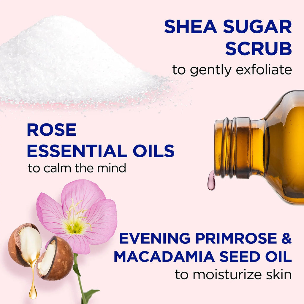 Dr Teal's Shea Sugar Body Scrub, Rose with Essential Oil, 19 oz (Pack of 3) Packaging May Dr Teal's Au supplements