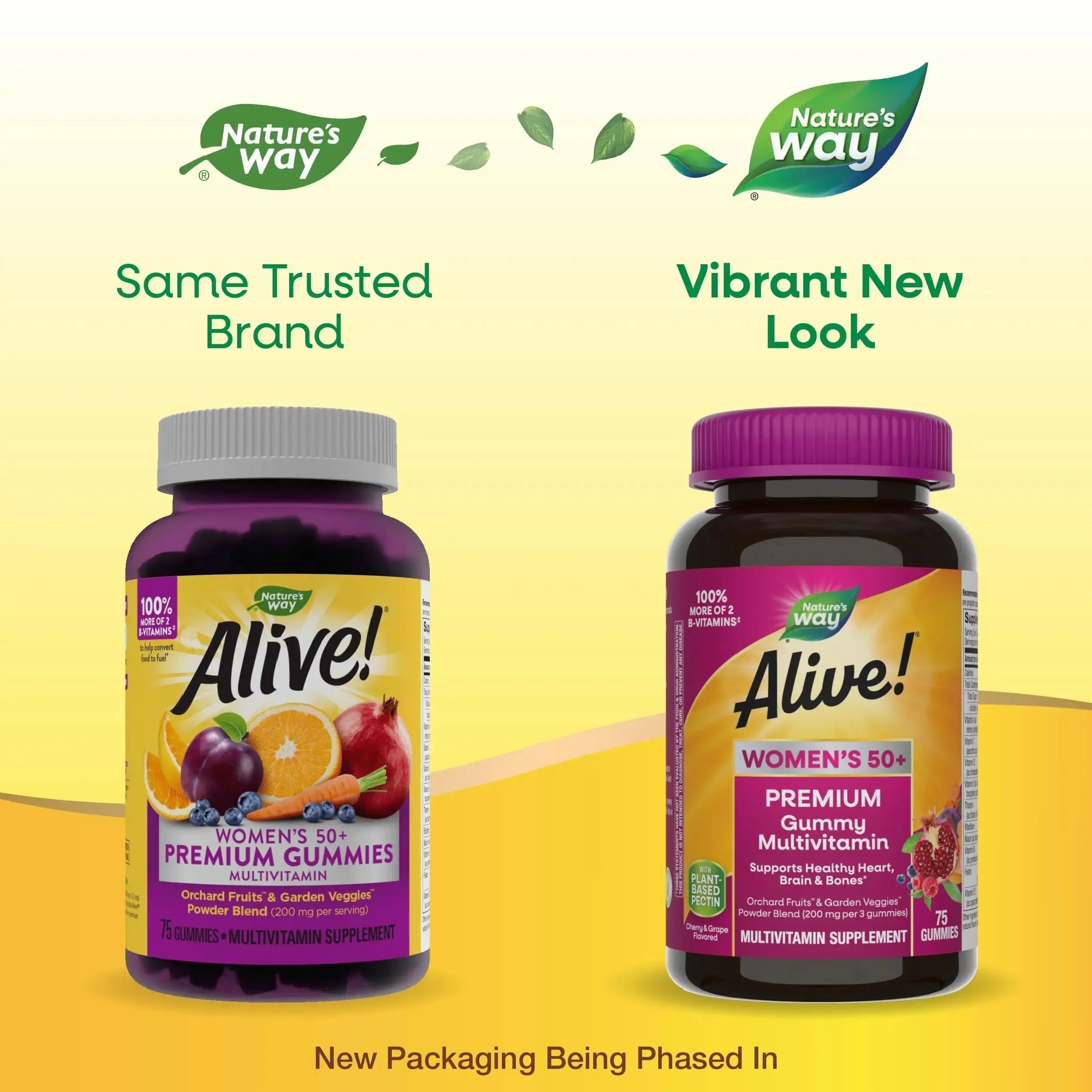 Nature’s Way Alive! Women’s 50+ Premium Gummy Multivitamin, Supports Healthy Heart, Brain & Bones*, B-Vitamins Nature's Way Au supplements