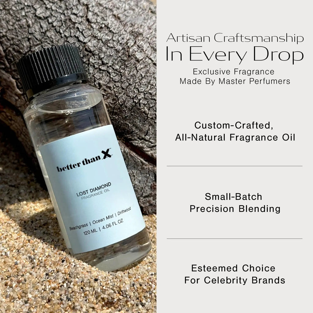 Better Than X Beachgrass Fragrance Oil - Lost Diamond Oceanic Scent for Diffusers - Premium Scent BETTER THAN X Au supplements