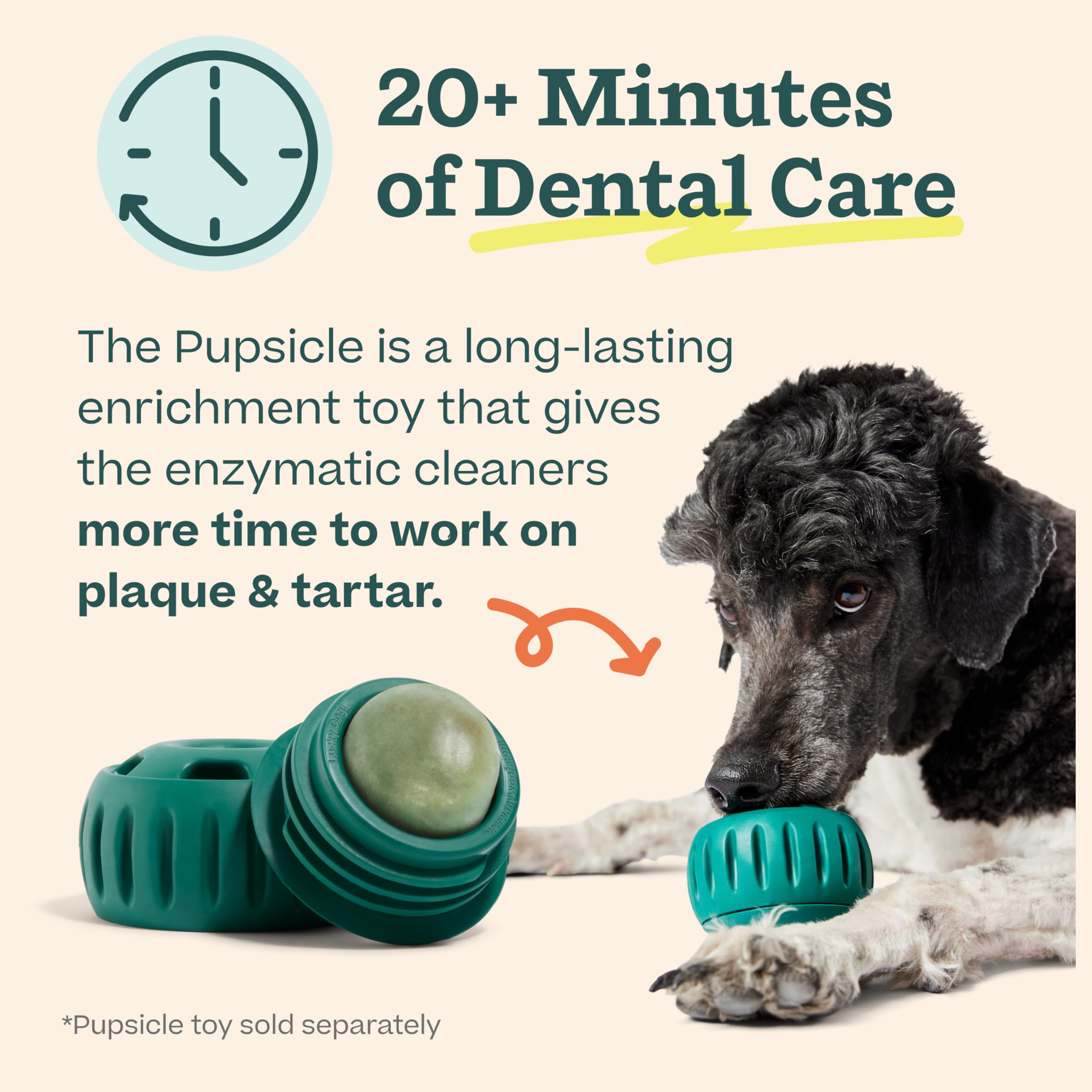 Woof Doggy Dental Pupsicle Mix - Dog Teeth Cleaning Powder for The Pupsicle - Long Lasting Postbiotic Dental Enzyme Mix to Support Oral Health for Dogs WOOF Au supplements