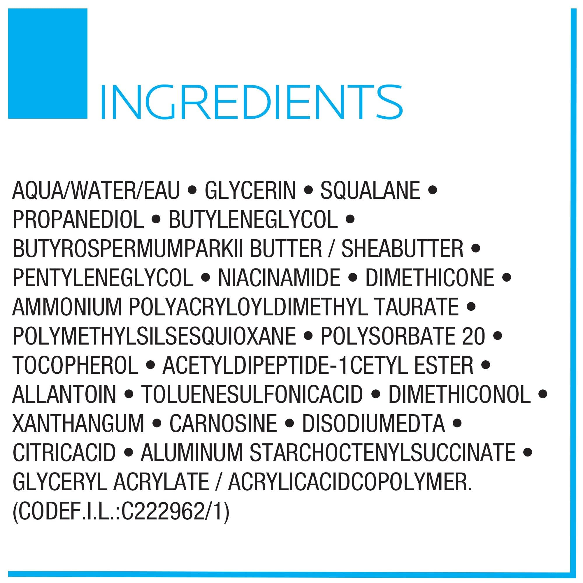 La Roche-Posay Toleriane Dermallergo Night Cream for Face, Intense Soothing Moisturizer with Vitamin E, Allergy Tested