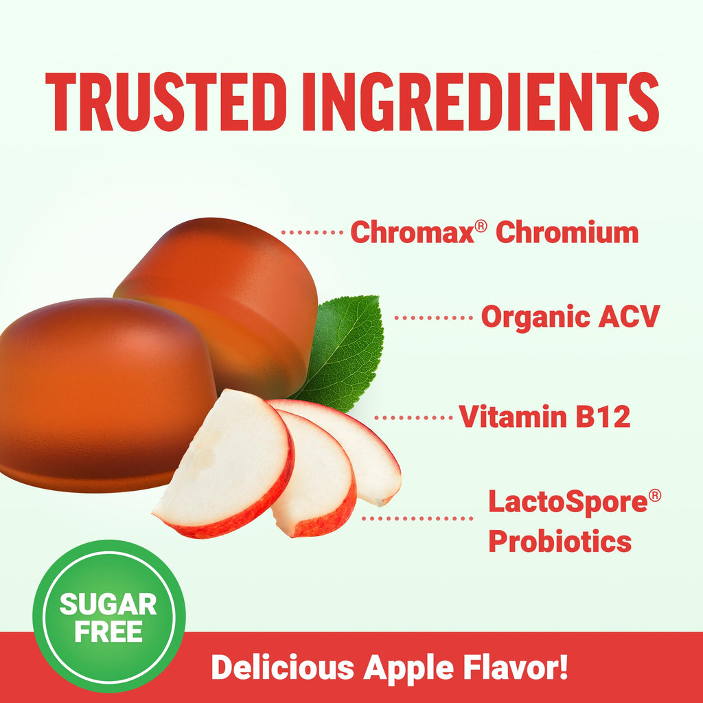 Force Factor ProbioSlim Apple Cider Vinegar Gummies, Keto ACV Gummies with LactoSpore Probiotics & Prebiotics to Support Digestion, Metabolism & Immune Health,