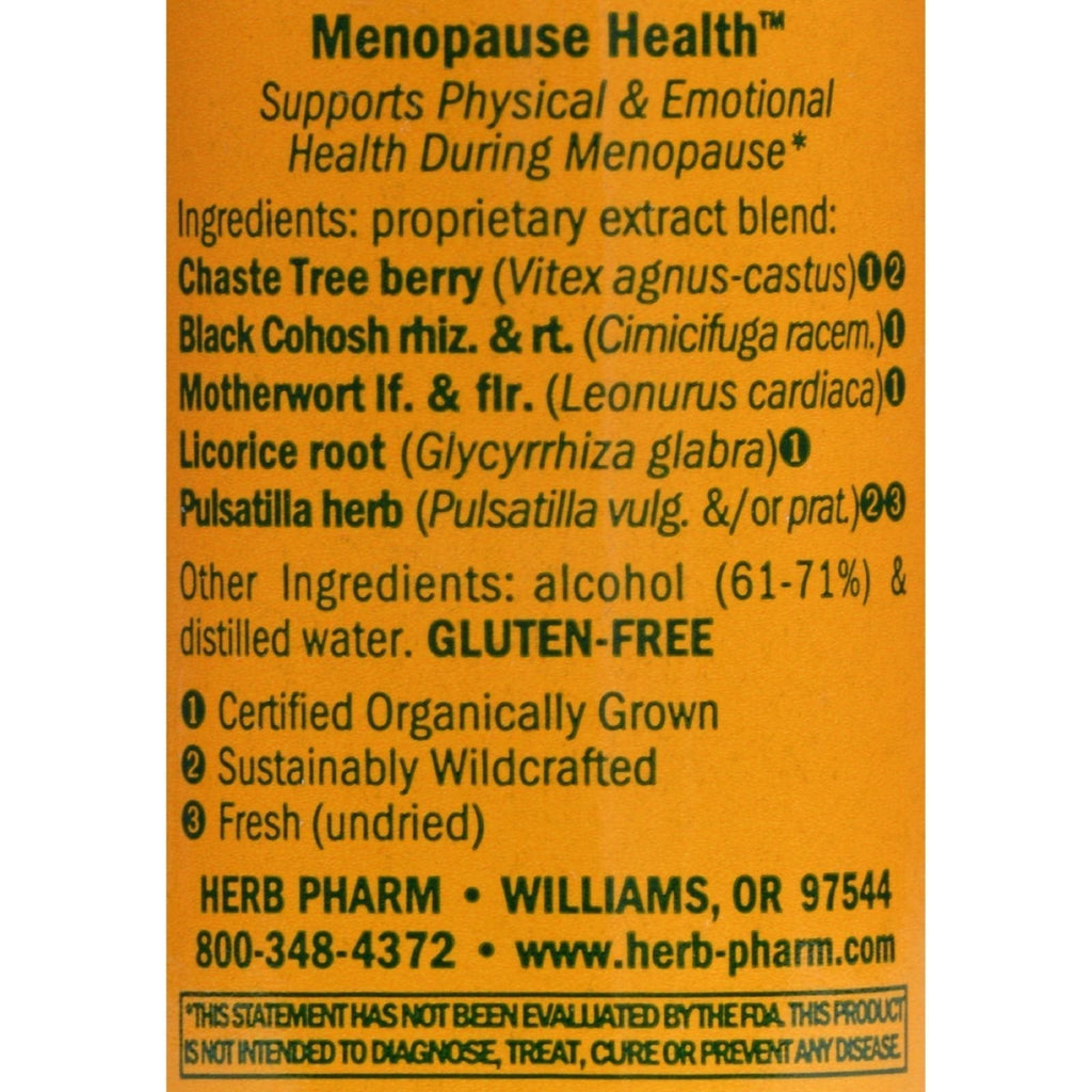 Herb Pharm Menopause Health Liquid Herbal Formula for Physical and Emotional Support - 1 Ounce Herb Pharm Au supplements