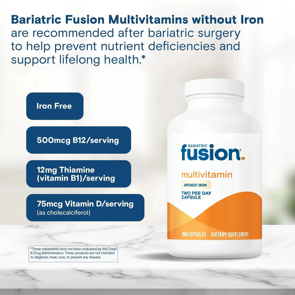 Bariatric Fusion Bariatric Multivitamin Without Iron | Post Bariatric Surgery Patients | Iron Free Bariatric Vitamin Bariatric Fusion Au supplements