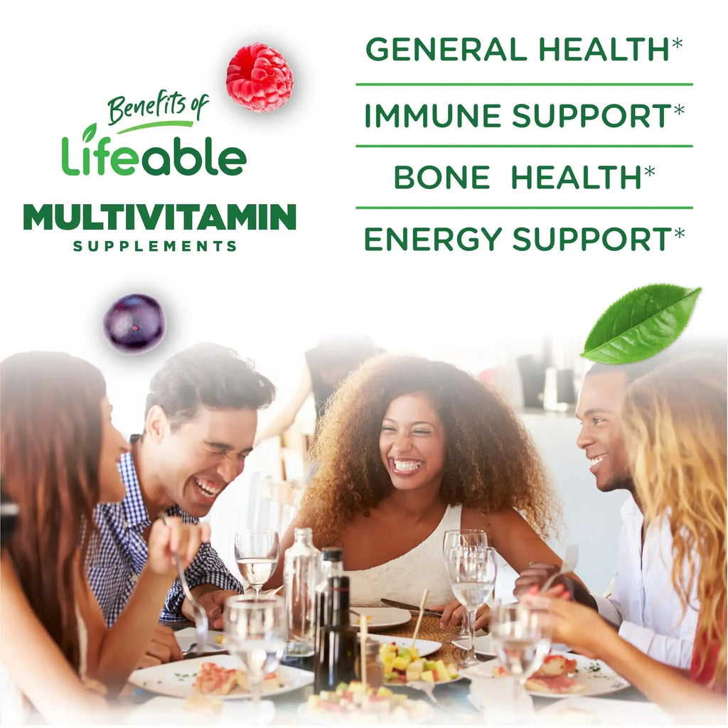 Lifeable Sugar Free Multivitamin for Men Gummies | with Iron and 18 Essential Vitamins and Minerals | Sugar Free Vitamins | 90 Gummies Lifeable Au supplements