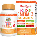 MARYRUTH'S Vegan Omega 3 Gummies for Kids 2+, 2 Month Supply, Sugar Free, Omega 3 Supplement with Vitamin C, Flaxseed Oil, Immune Support