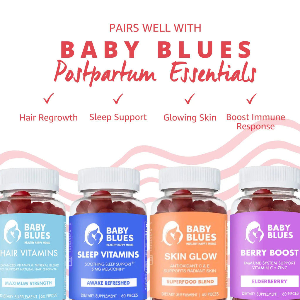 Baby Blues Apple Cider Vinegar Gummies - Vegan, Non-GMO & Gluten-Free, Postpartum Dietary Supplement Baby Blues Au supplements