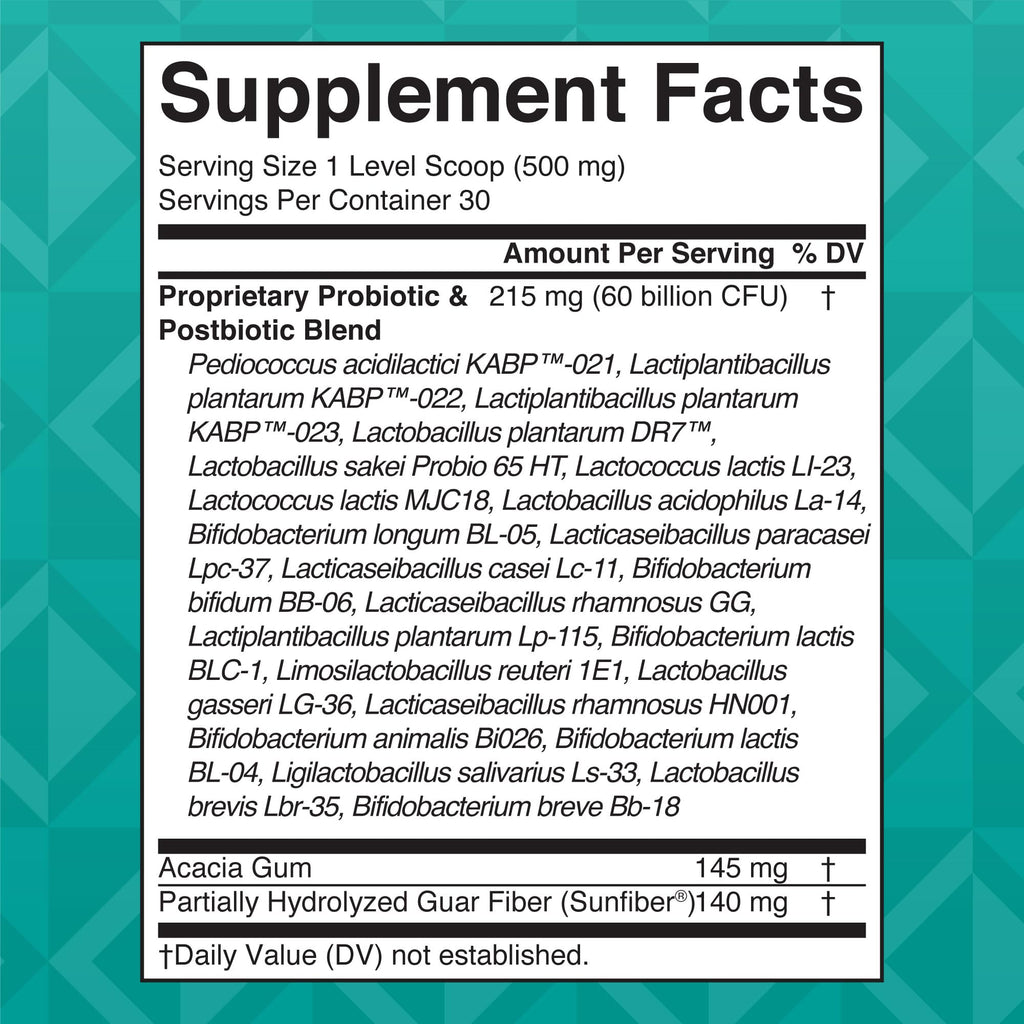 MARYRUTH'S 3-in-1 Gas & Bloat Probiotic Powder | Probiotics for Normal Digestive Function | Probiotics for Women & Men | Prebiotics & Postbiotics | 60 Billion CFU | 23 Unique Strains | 0.5 oz MARYRUTH'S Au supplements