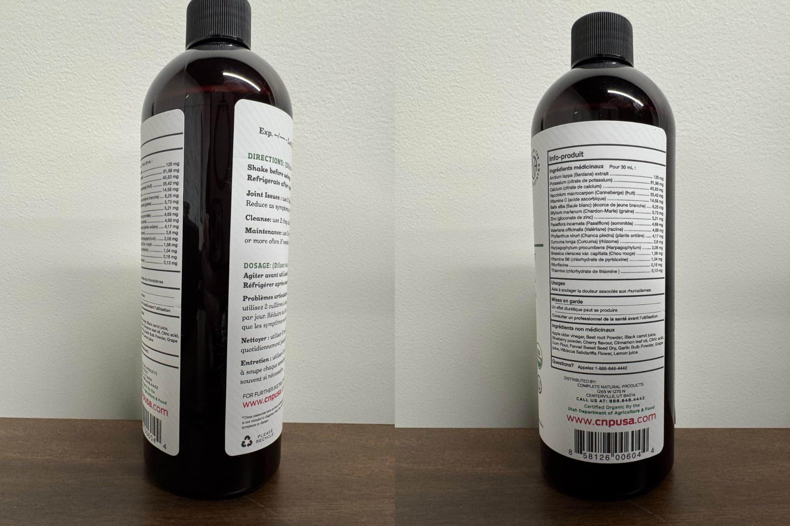 Complete Natural Products Joint Support Complete – 16 Fl Oz Organic Liquid Joint Supplement with Glucosamine Chondroitin MSM – Natural Uric Acid Cleanse & Herbal Joint Health Support for Mobility Complete Natural Products Au supplements