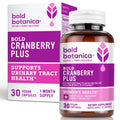 Bold Cranberry Plus Capsules - 100% Soluble 36mg PACs - Cranberry Pills for Women & Men with Urinary Tract Support, Non-GMO Vitamin C — 30 Vegan Capsules, 1 Month Supply Bold Botanica Au supplements