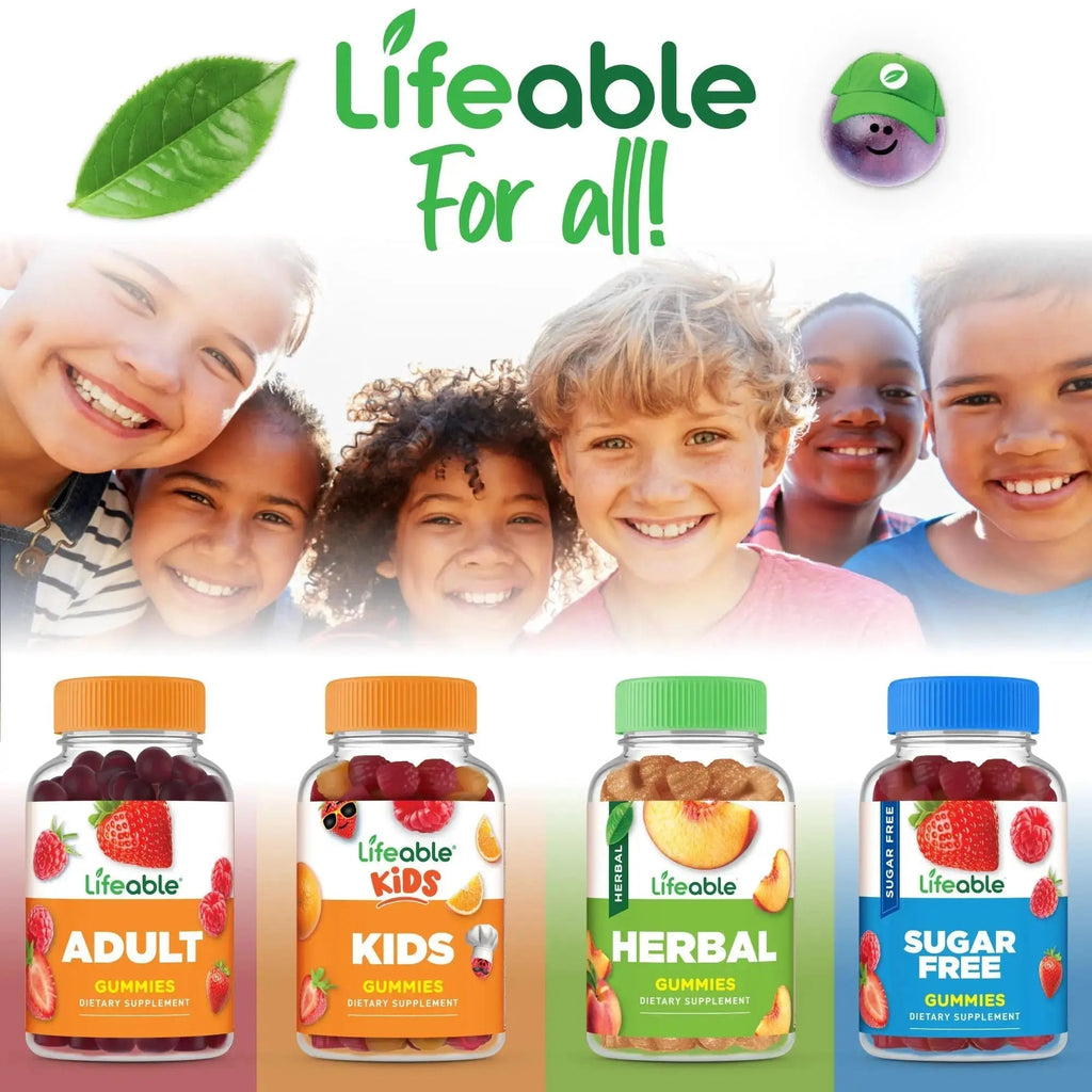Lifeable Kids Multivitamin with Iron Gummies | Great Tasting Vitamins for Kids | Vegetarian Non-GMO Childrens Multivitamin | 90 Gummies Lifeable Au supplements