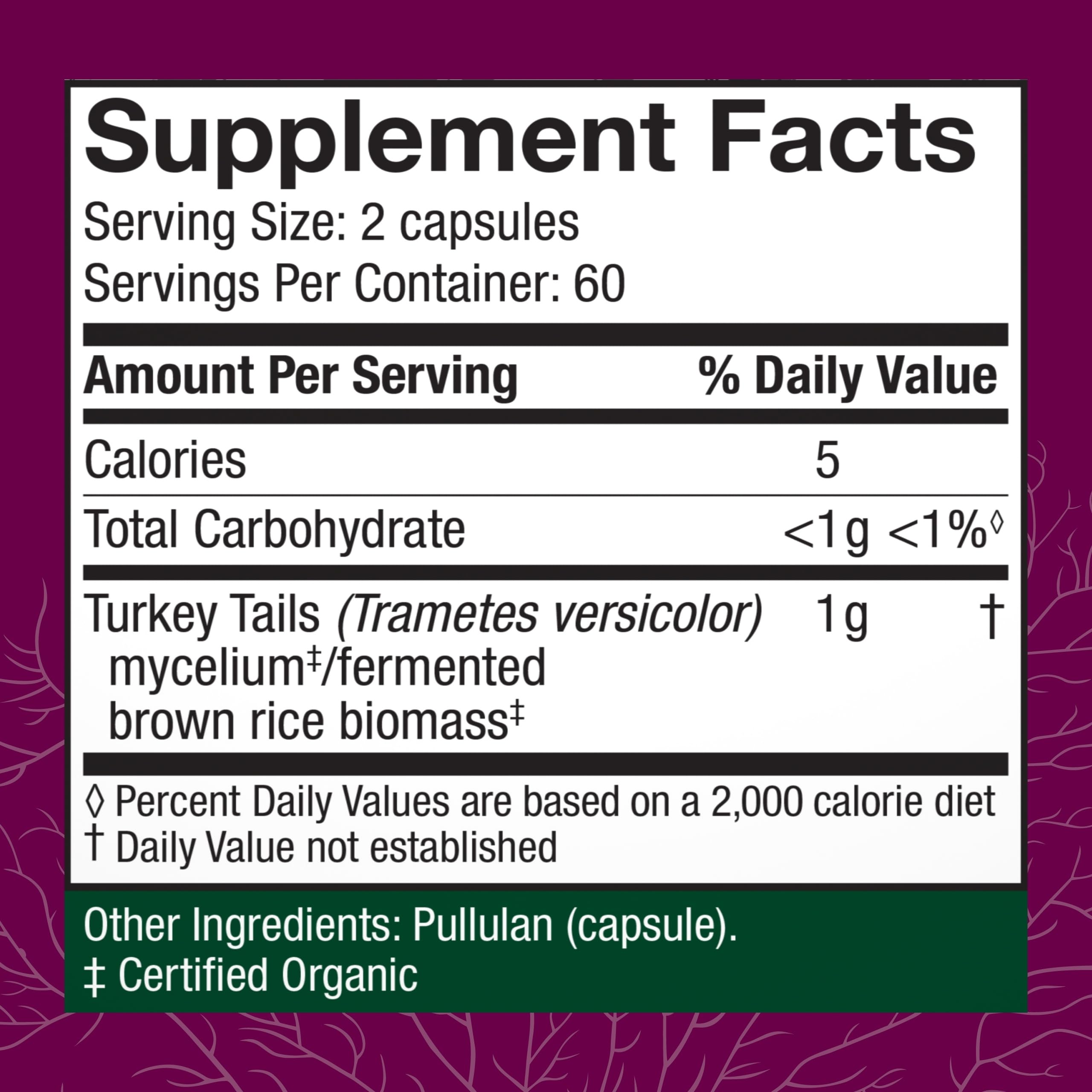 Host Defense Turkey Tail Capsules - Digestive Health & Immune Response Support Supplement - Mushroom Supplement for Gastrointestinal