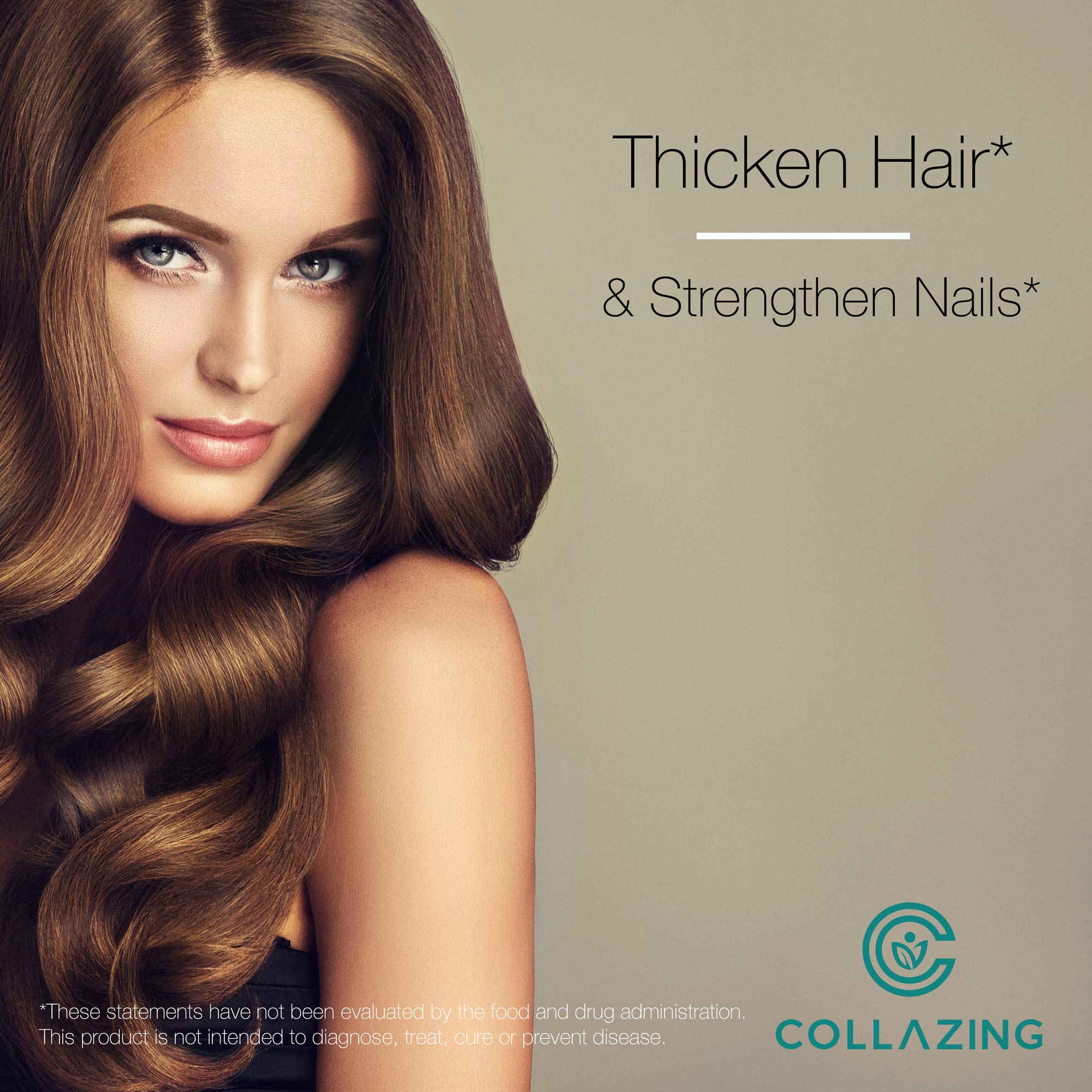 C COLLAZING - Alaskan Wild-Caught Marine Collagen Peptides with Hyaluronic Acid & Vitamin C - Supports Skin, Hair, Nails, Joints & Bones - Type 1 & 3 Collagen