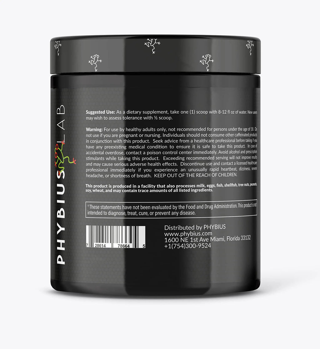 PHYBIUS Lab AM Pre-Workout (Sour Watermelon) Focus, Strength, Powder, 30 Servings PHYBIUS Lab Au supplements