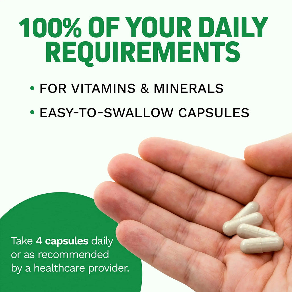 Herbtonics Whole Food Multivitamin for Men & Women – Vegan Multivitamin with Real Fruits & Veggies, Probiotics, CoQ10 Herbtonics Au supplements