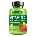 NATURELO Vitamin C with Organic Acerola Cherry Extract and Citrus Bioflavonoids - Vegan Supplement - Immune Support - 500 mg VIT C per Cap NATURELO Au supplements