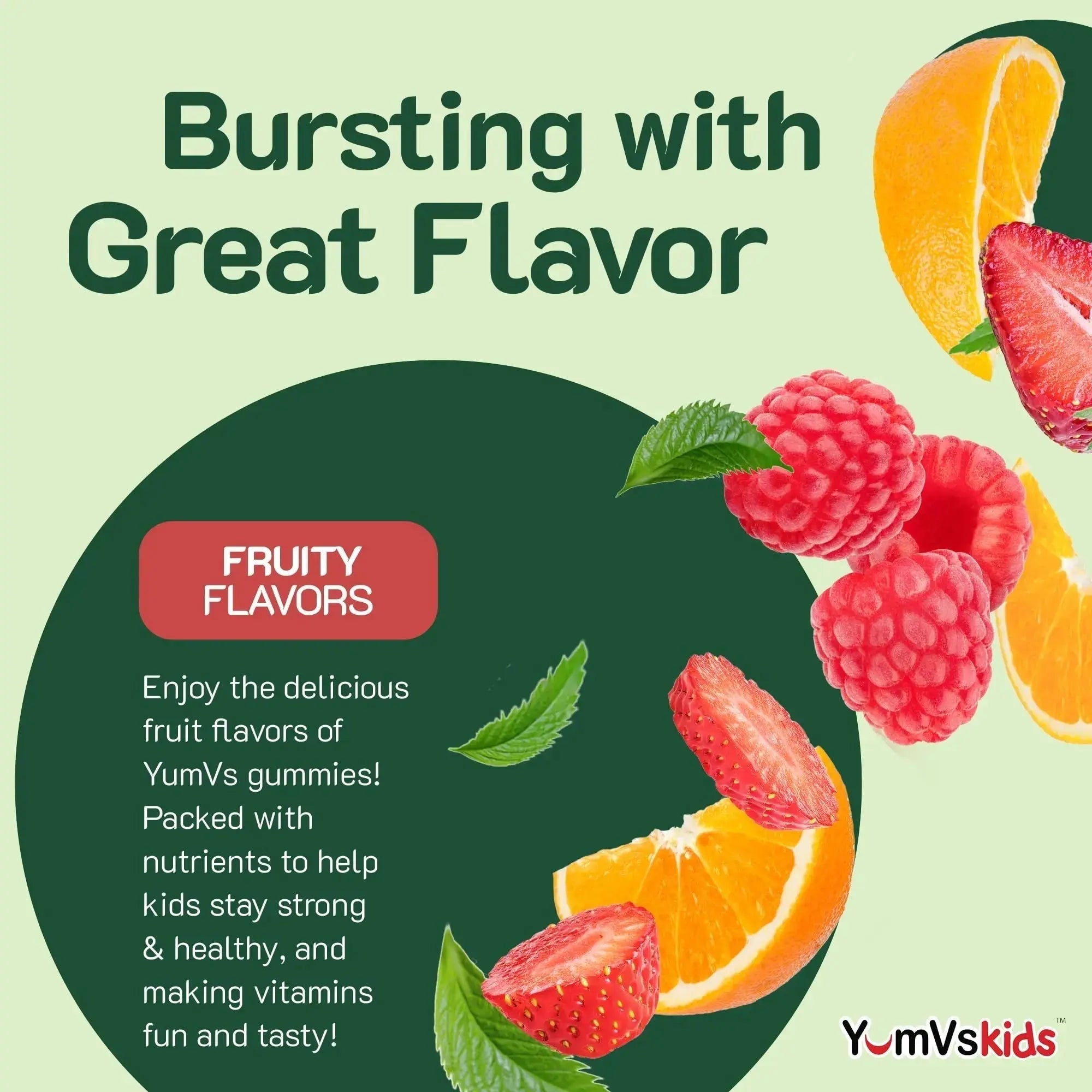 YumVs Kids Multivitamin Gummies - Fruit Flavored Chewable Children's Multivitamin - Kids Vitamins Multivitamin Gummy with 12 Minerals & Vitamins A C D3 E B6 B12 YUM-V'S Au supplements