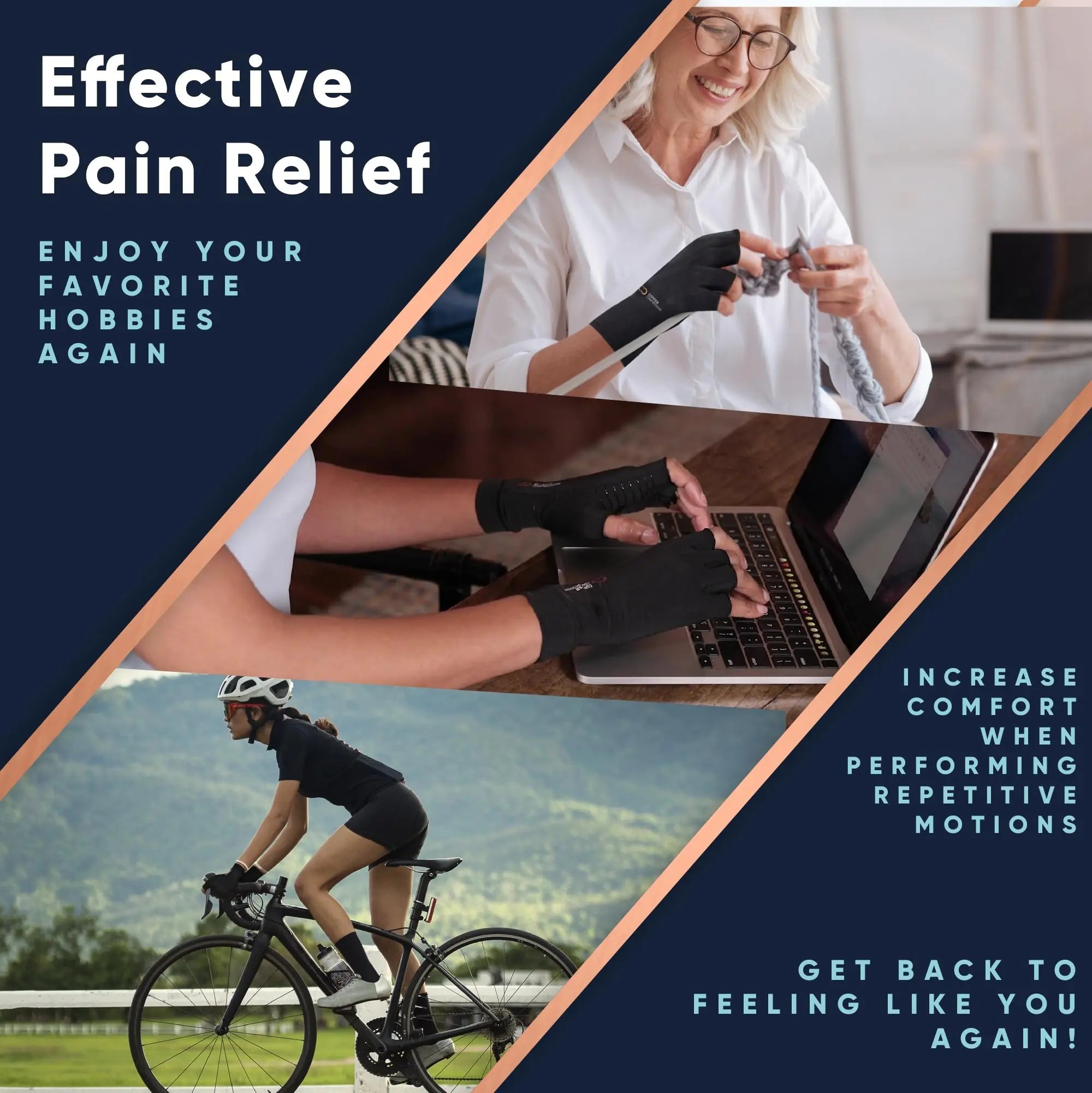 Copper Compression Arthritis Gloves | Fingerless Arthritis Carpal Tunnel Pain Relief Gloves Copper Compression Au supplements