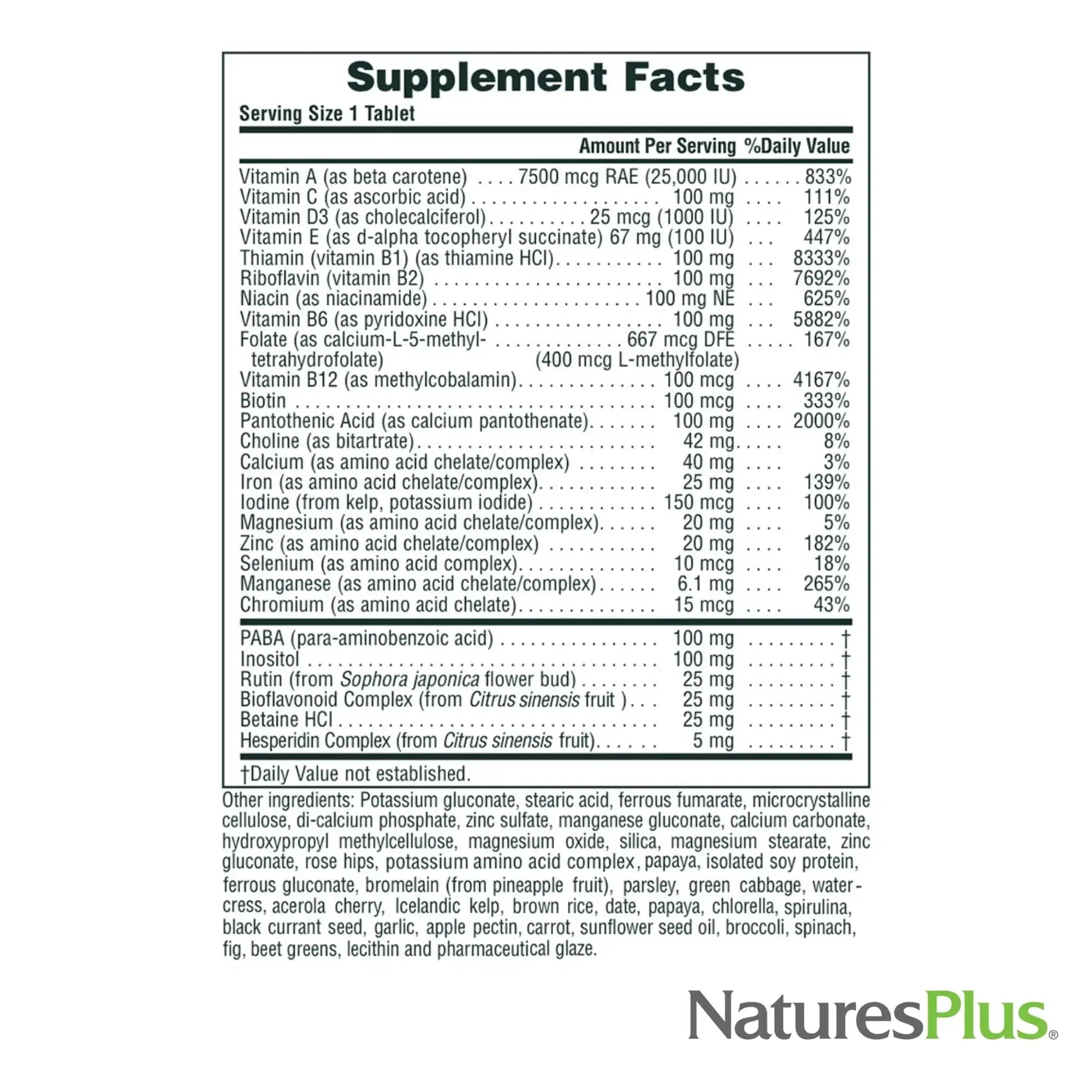NaturesPlus Ultra II Daily - 90 Tablets - Multivitamin with Whole Foods for Overall Well-Being - Supports Energy & Immune Health NaturesPlus Au supplements