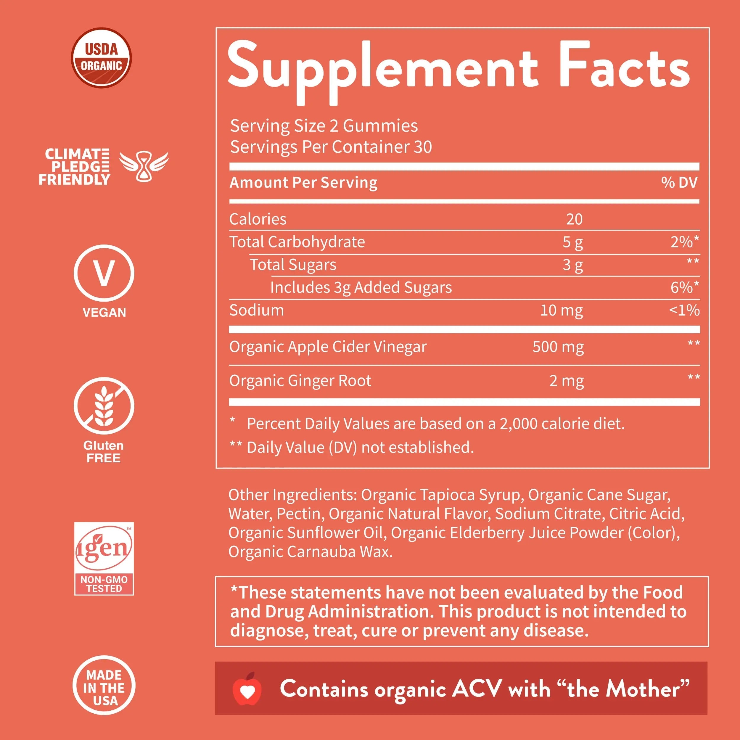 WellPath ACV Gummies with The Mother - USDA Organic, Vegan, Raw Apple Cider Vinegar WellPath Au supplements