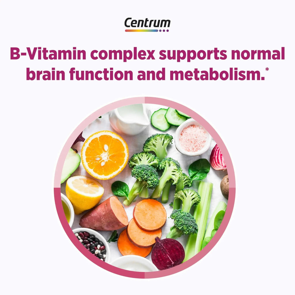 Centrum Complete Multivitamin Supplement + Hot Flash Support Menopause Support Tablets, with Clinically Studied geniVida, 30 Count Centrum Au supplements