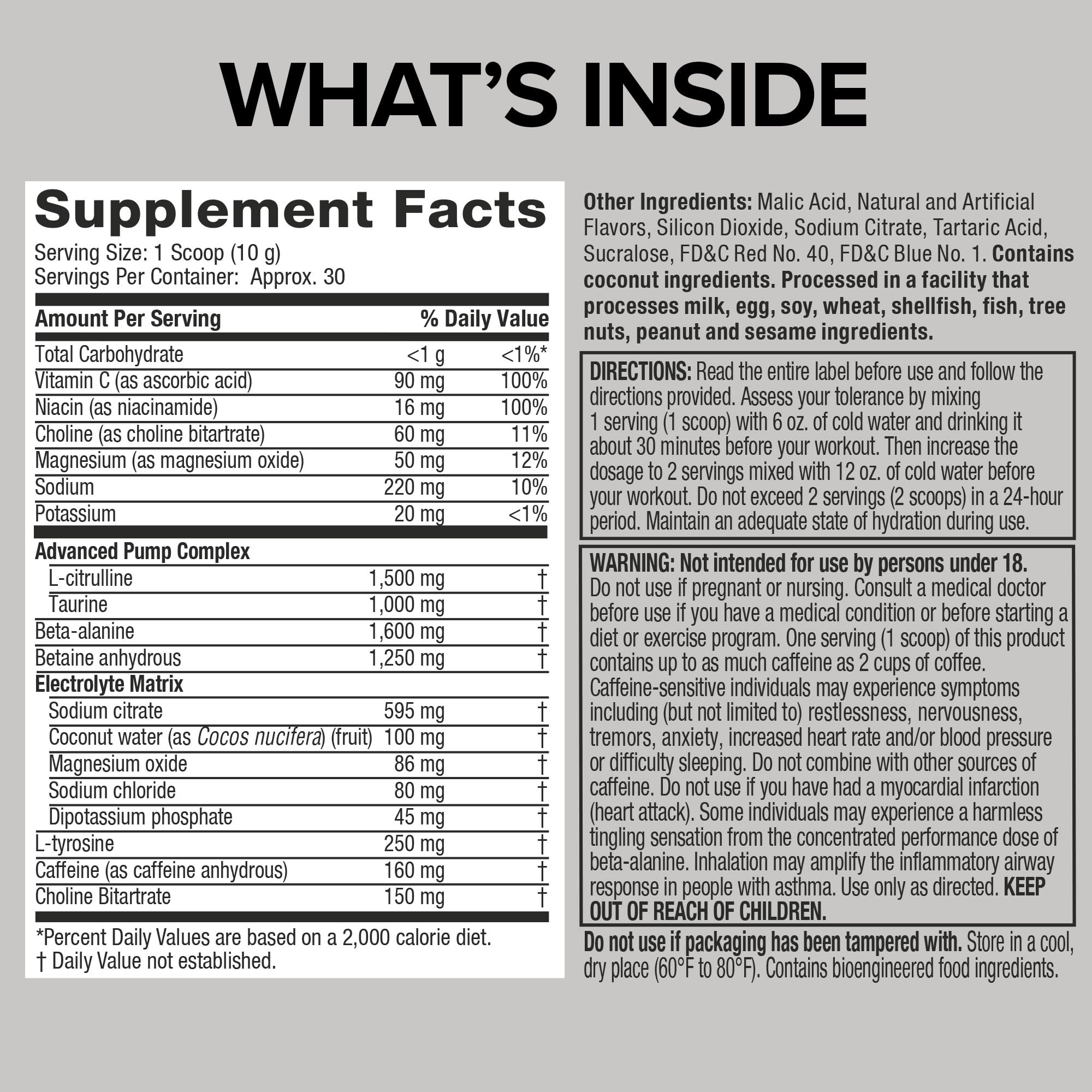 Six Star Pre-Workout Explosion, Grape (30 Servings) - Preworkout Energy Powder Supplement for Men & Women - Workout Drink Mix with L-Tyrosine & Beta Alanine