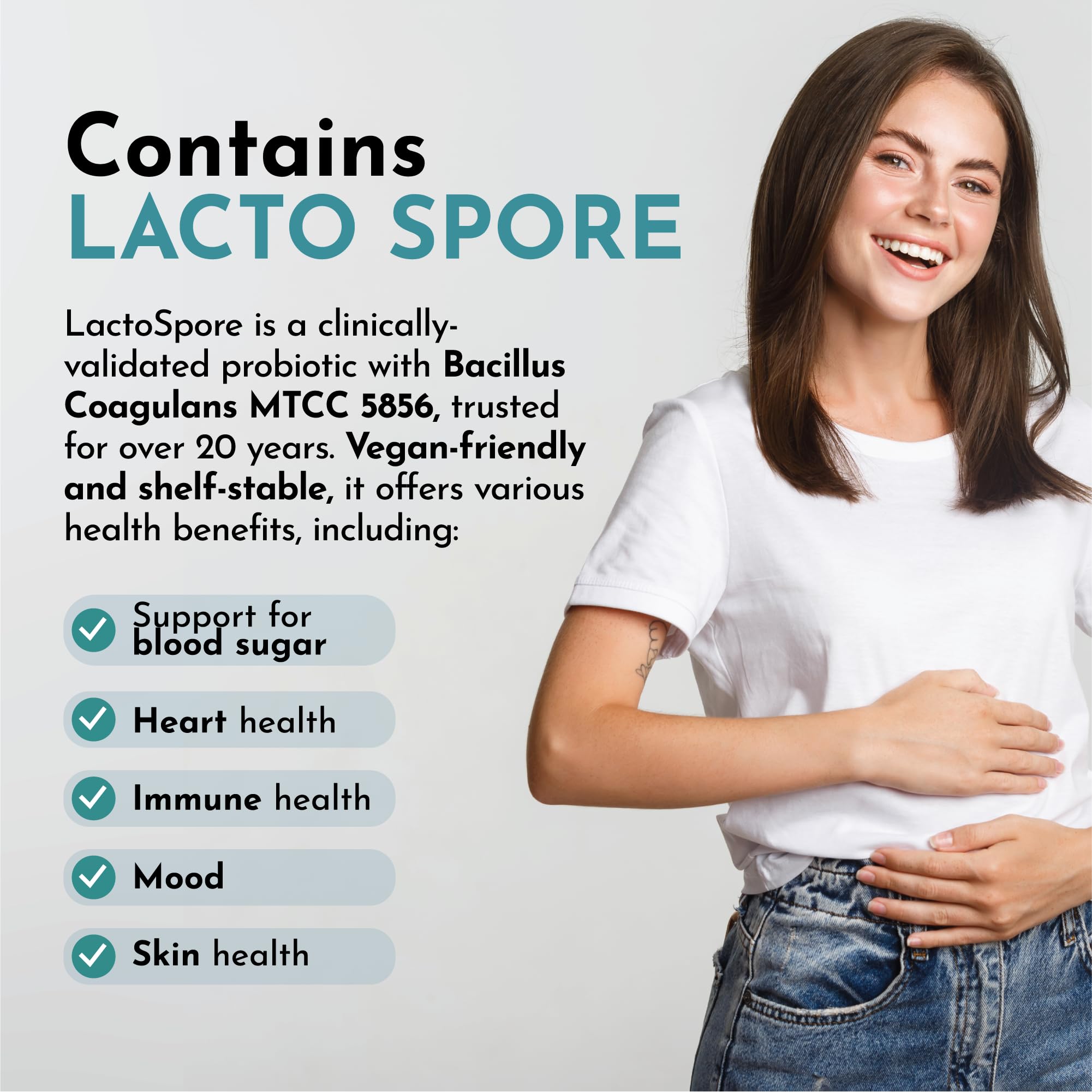 VITASEI Happy Flora, Probiotic Supplement 170 Billion CFU for a Healthy Gut Health with enzymes for Digestion, probiotics for Women and Men, 1 Bottle - 60 Capsules VITASEI Au supplements