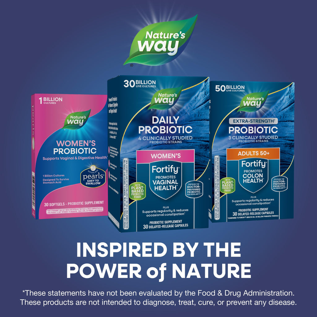 Nature’s Way Fortify Women’s Probiotic, 30 Billion Live Cultures, 11 Strains, Prebiotic, 30 Capsules Nature's Way Au supplements