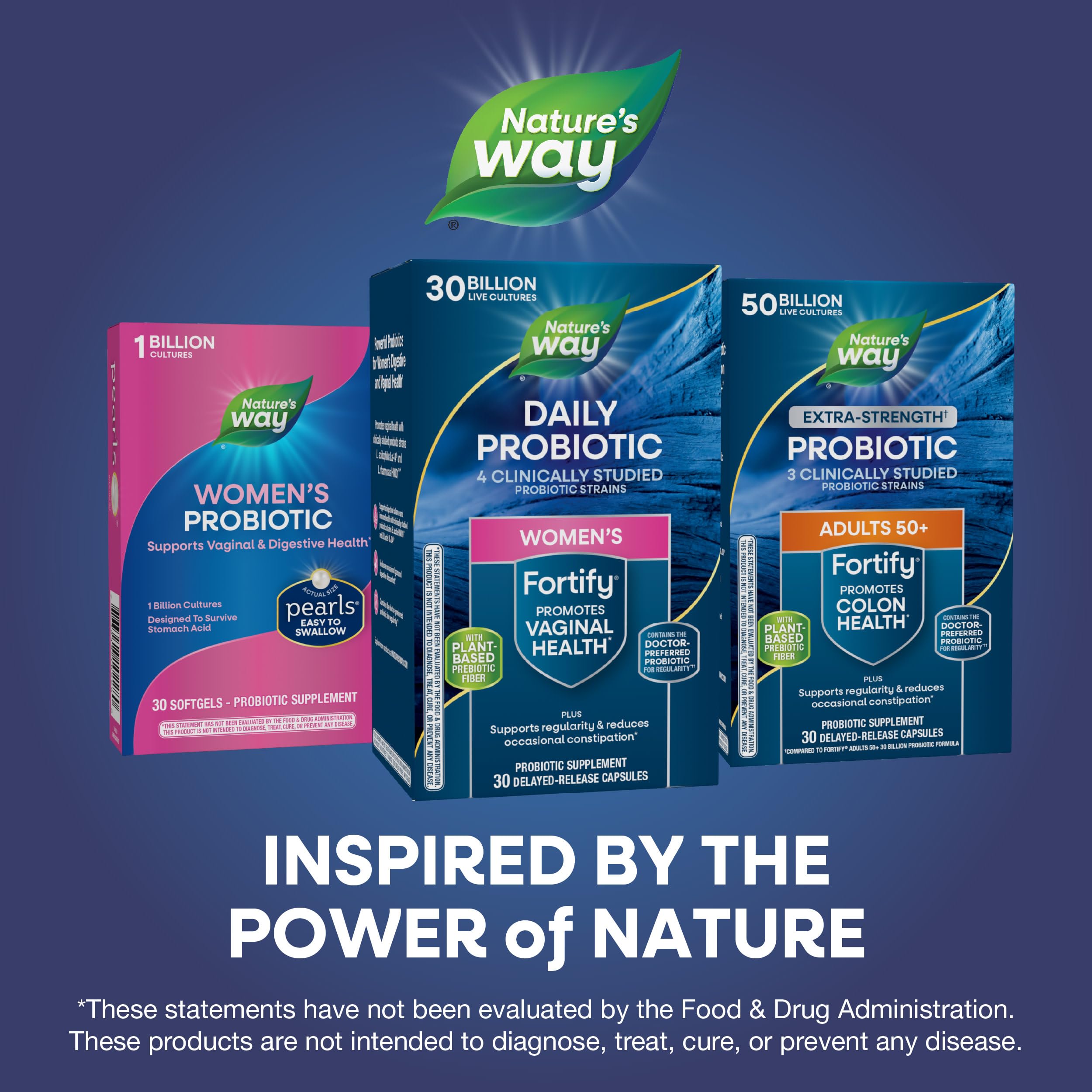 Nature’s Way Fortify Women’s Probiotic, 30 Billion Live Cultures, 11 Strains, Prebiotic, 30 Capsules Nature's Way Au supplements