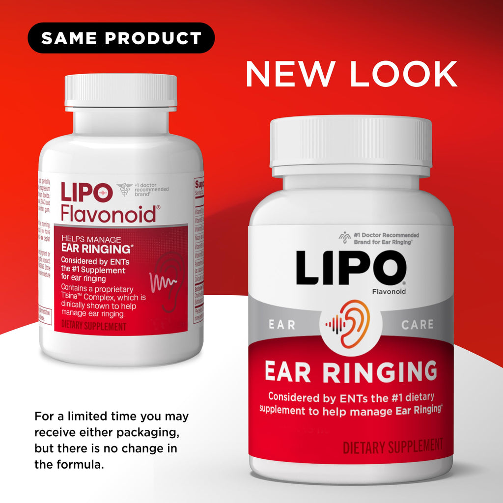 Lipo Flavonoid Ear Ringing - Doctor-Recommended for Ringing Ears – Clinically Proven Lemon Bioflavonoid Complex with Vitamins C, B1, B2, B6, B12,