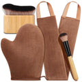 4 in 1 Luxury Velvet Tanning Mitt Self Tanning Mitt Applicator Self Tanner Brush Self Tanner Back Applicator